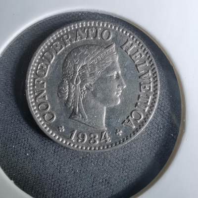 沼泽如烟--第1037场 - 瑞士1934年10生丁