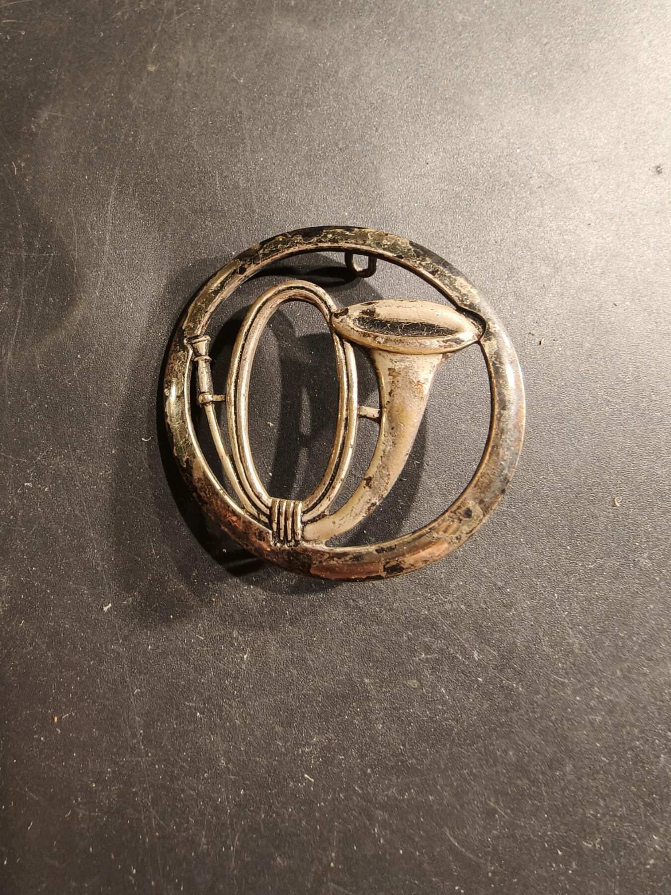 老王徽章第190期 法国山地兵贝雷帽徽    银色