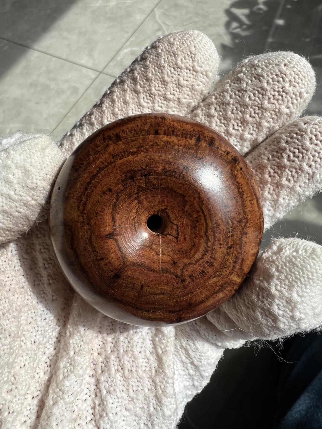 零元拍：海南黄花梨超大面包圈：53/33MM