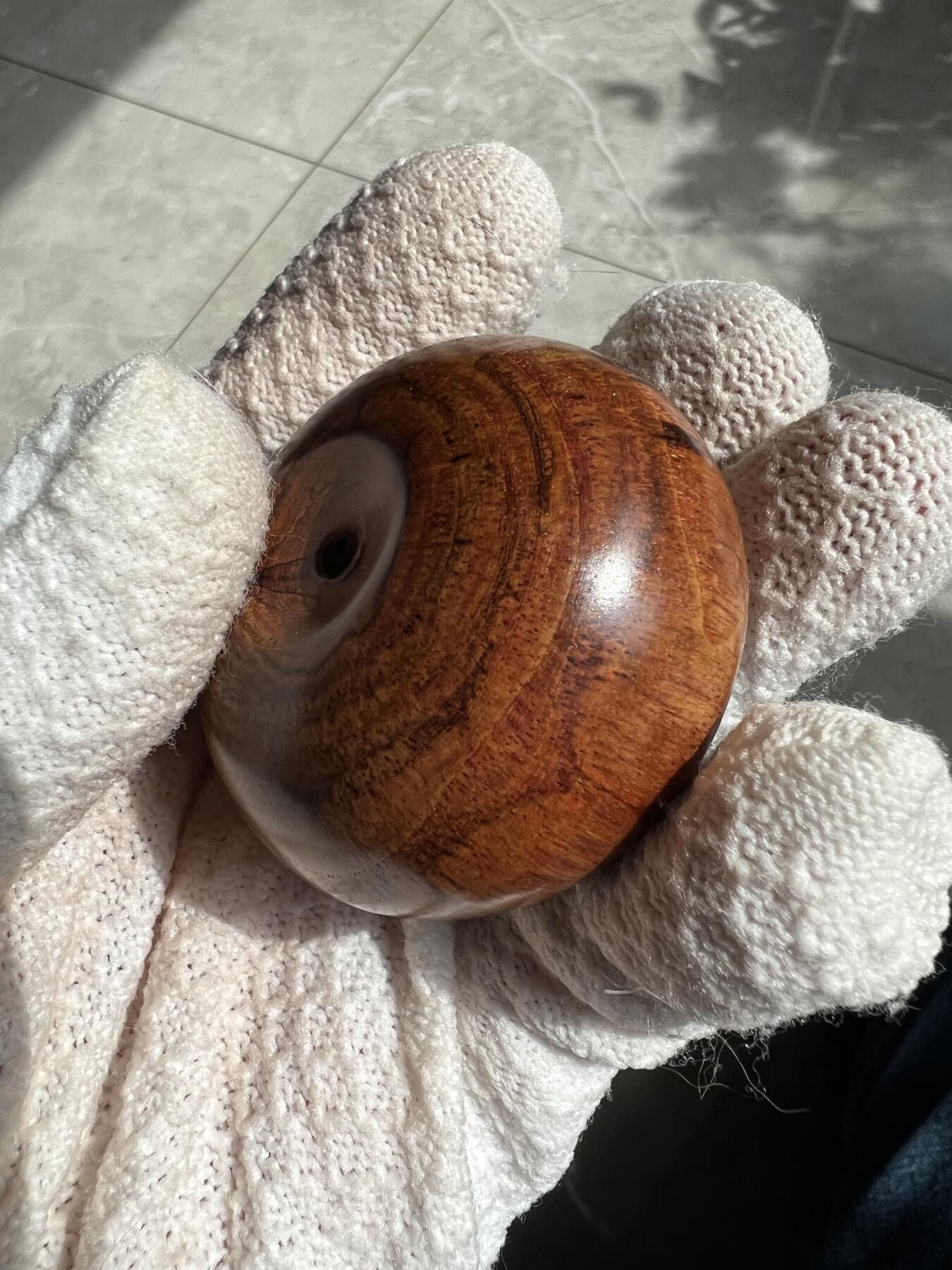 零元拍：海南黄花梨超大面包圈：53/33MM