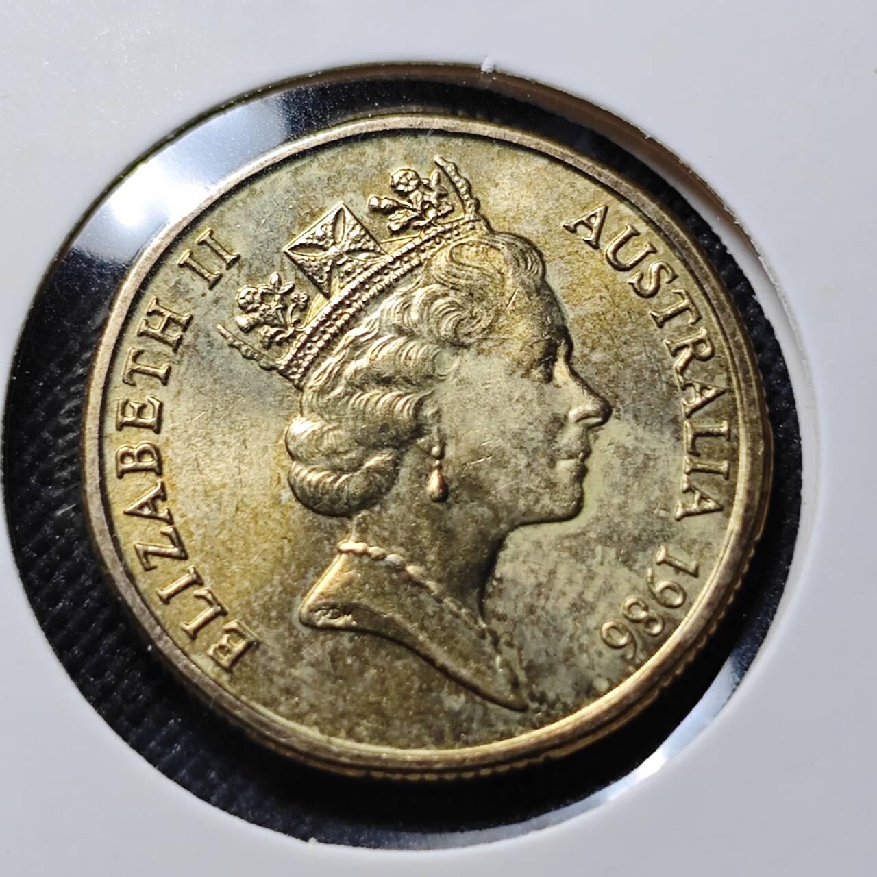 KK钱币收藏小铺  第410期 2月预留时间 周末发货  澳大利亚1元纪念币 好品