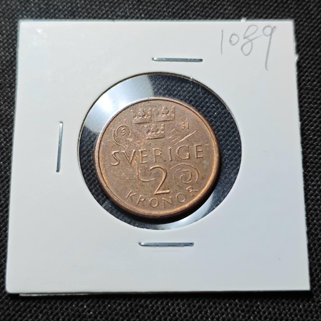 KK钱币收藏小铺  第410期 2月预留时间 周末发货  瑞典2克朗