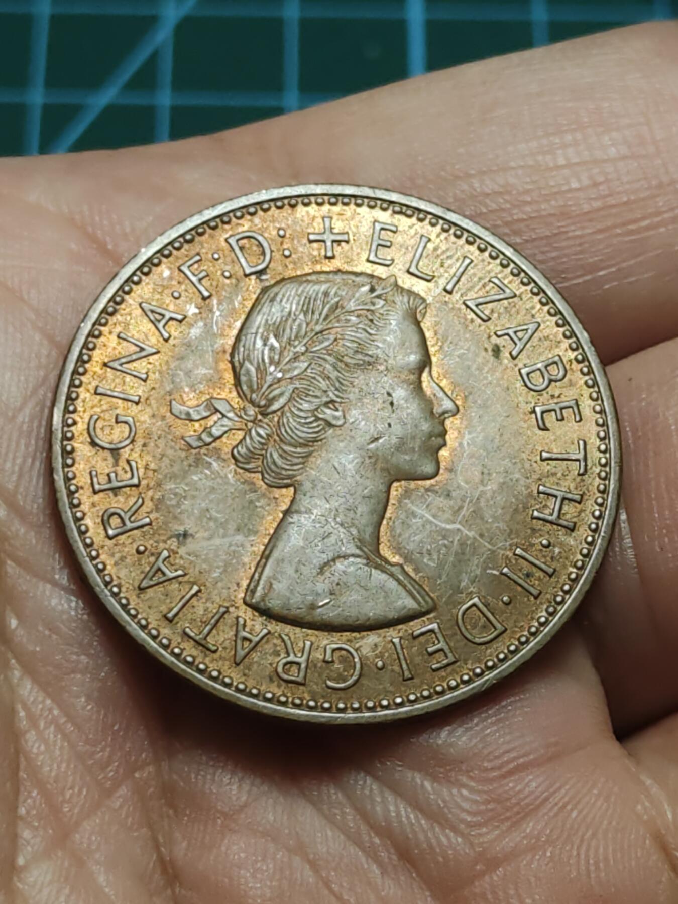 2026年第三十八场(总第二百零七场）外国好品散币场(免佣金) 英国🇬🇧1967年1便士(伊丽莎白二世青年桂冠第二版)