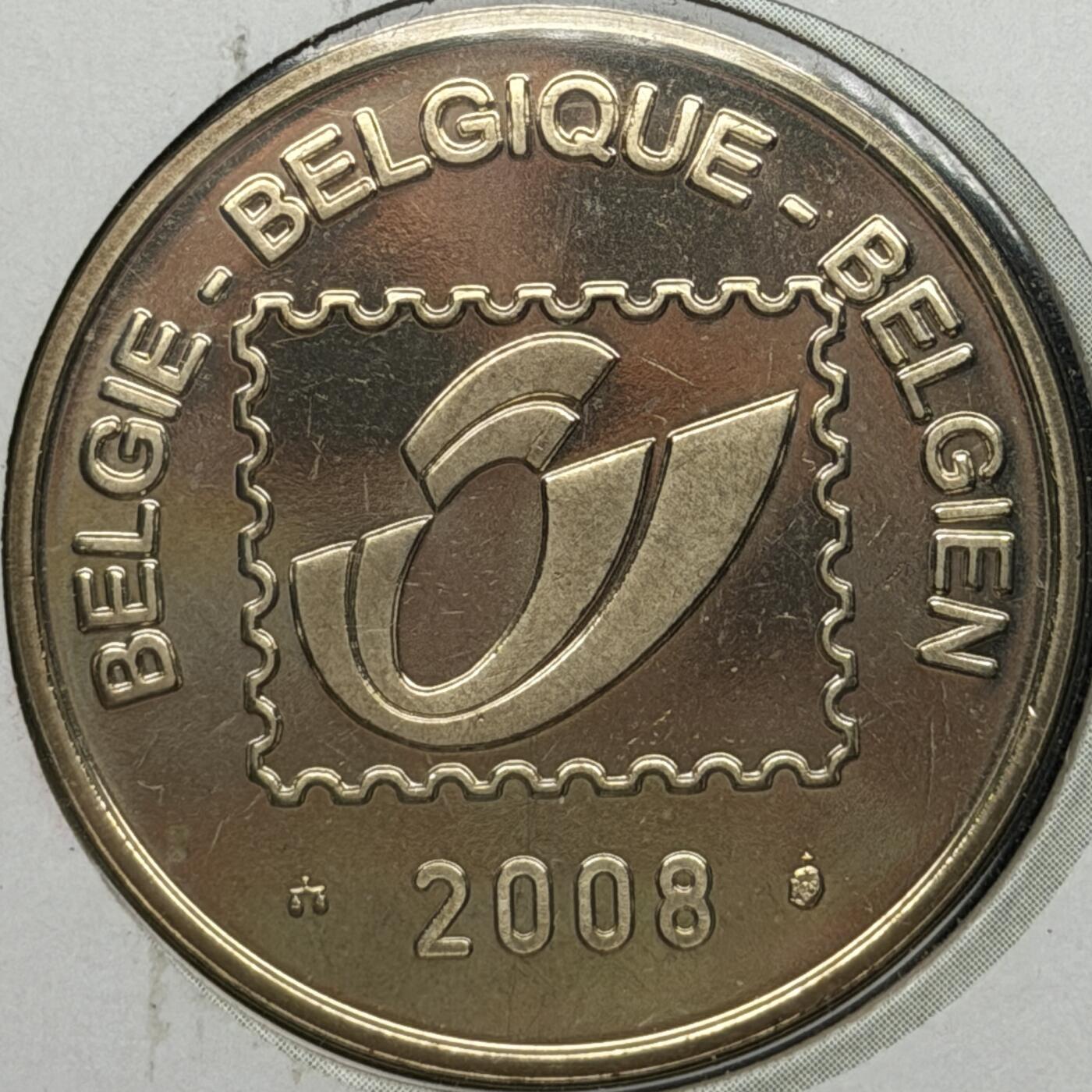 ＜星葵🌻钱币社＞第72期·东奔西走的硬币·3月31日发货 〈邮章封〉比利时2008年有轨电车纪念章