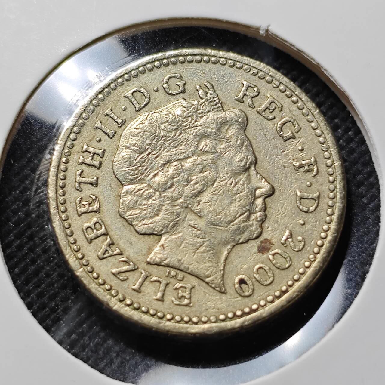 KK钱币收藏小铺  第410期 2月预留时间 周末发货  英国1镑龙