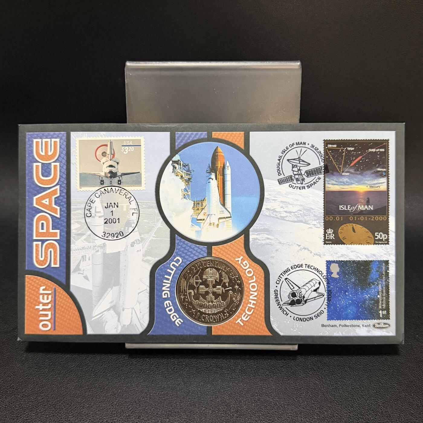 ＜星葵🌻钱币社＞第72期·东奔西走的硬币·3月31日发货 〈邮币封〉直布罗陀2001年21世纪1克朗纪念币