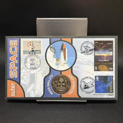 ＜星葵🌻钱币社＞第72期·东奔西走的硬币·3月31日发货 - 〈邮币封〉直布罗陀2001年21世纪1克朗纪念币