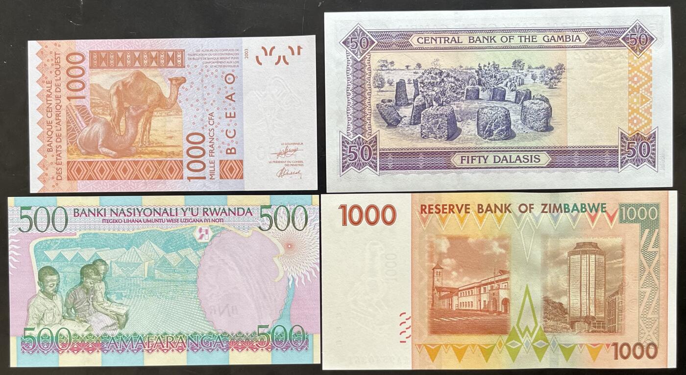 小福收藏拍卖第203期 裸钞场 本期有多张豹子号靓号 仅发行1000枚亚克力砖封蒙古20000图格里克帝国800周年纪念钞 瑞士200法郎 百慕大样钞洋葱冠全套 巴林首版大全套 卡塔尔四张套 越南 保加利亚 马其顿等多国精美纸币