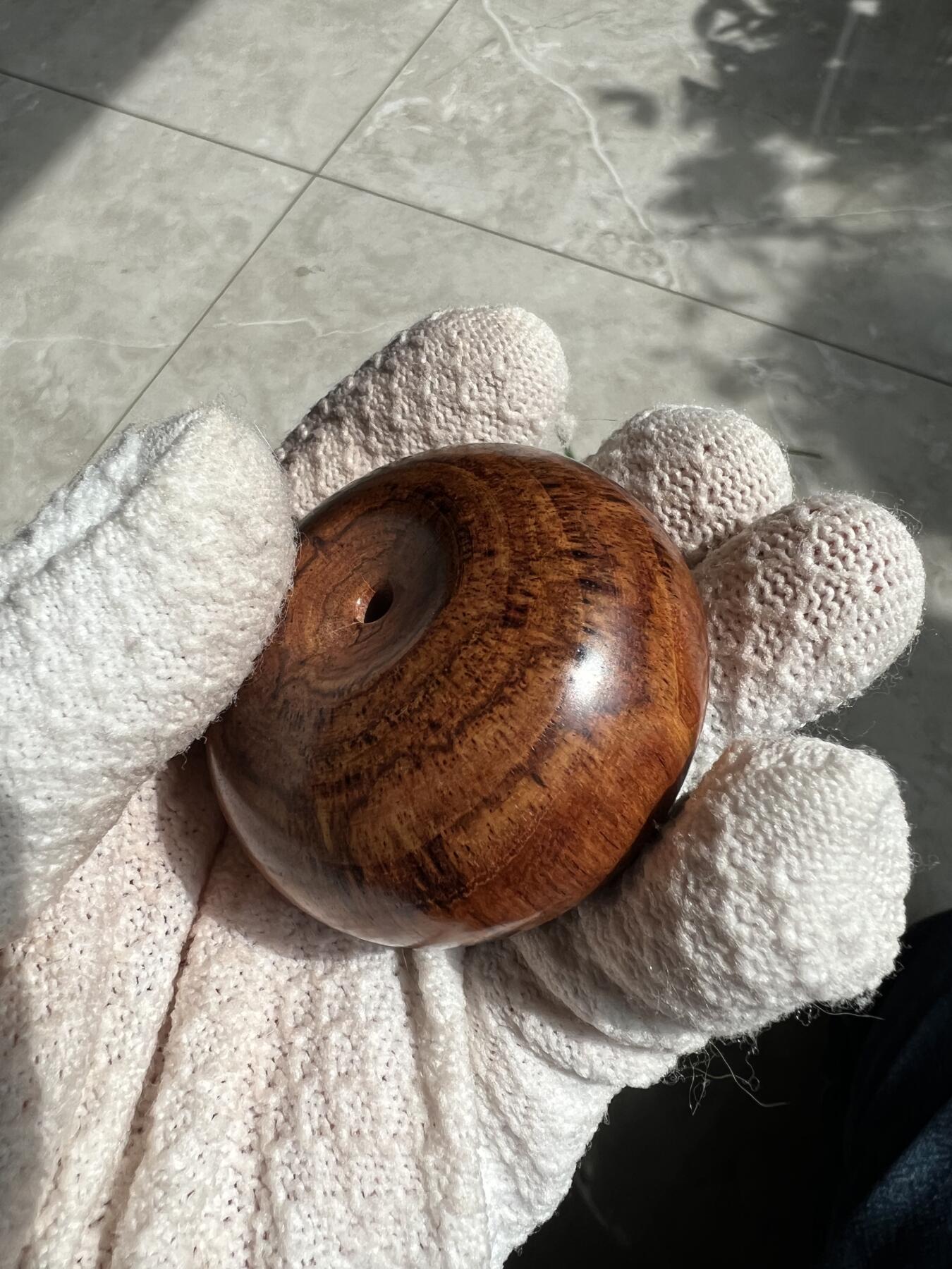 零元拍：海南黄花梨超大面包圈：53/33MM