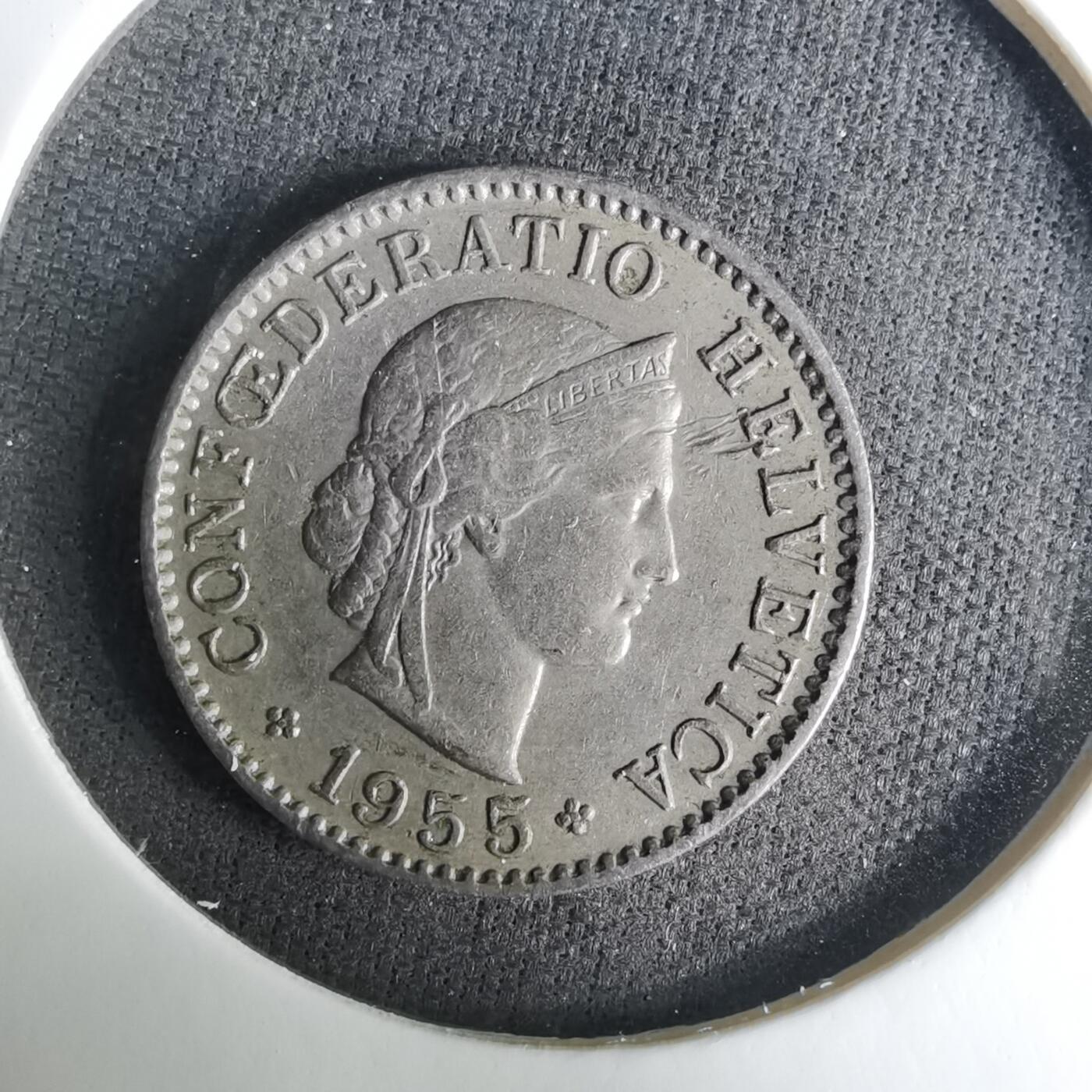 沼泽如烟--第1037场 瑞士1955年5生丁