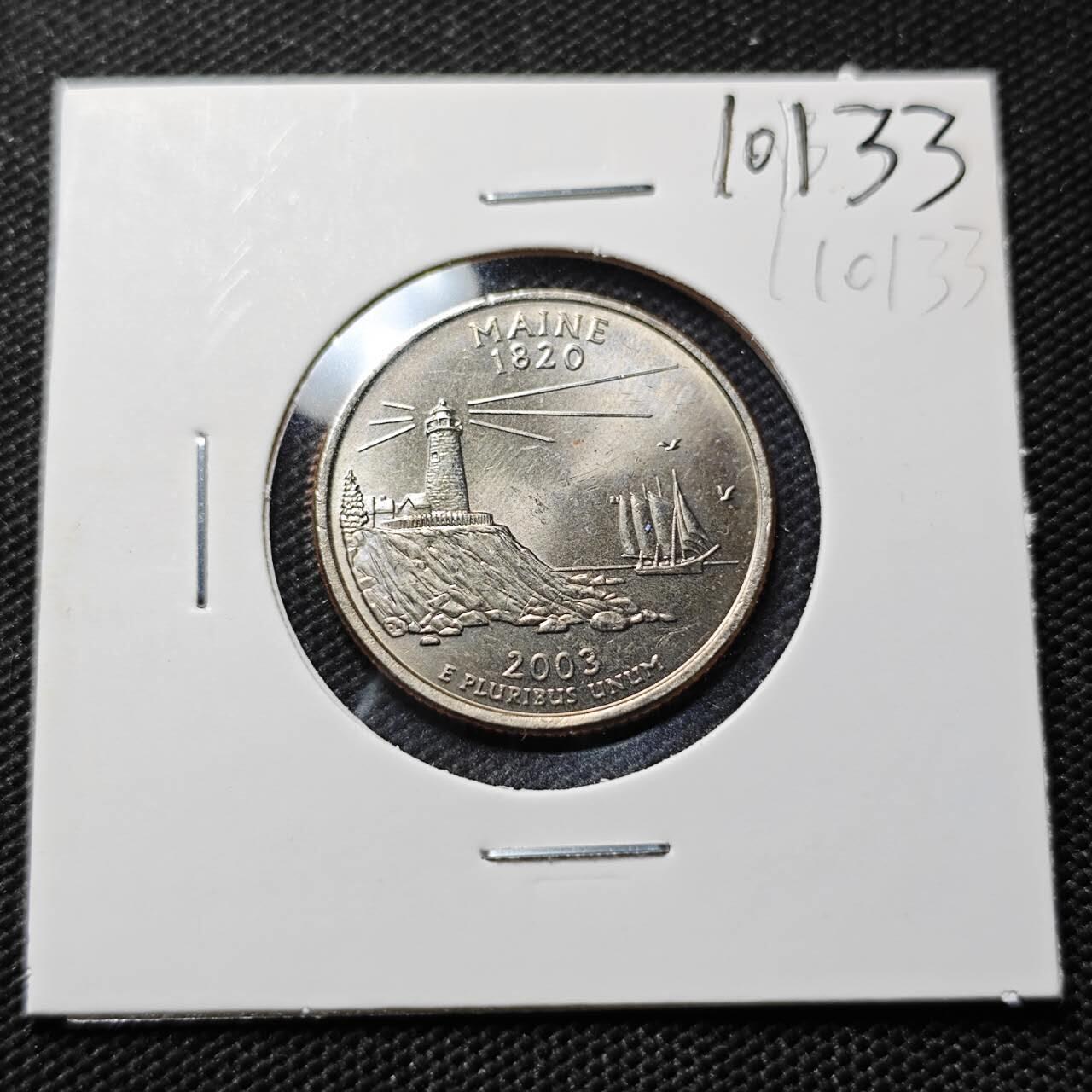 KK钱币收藏小铺  第410期 2月预留时间 周末发货  美国25分纪念币 好品