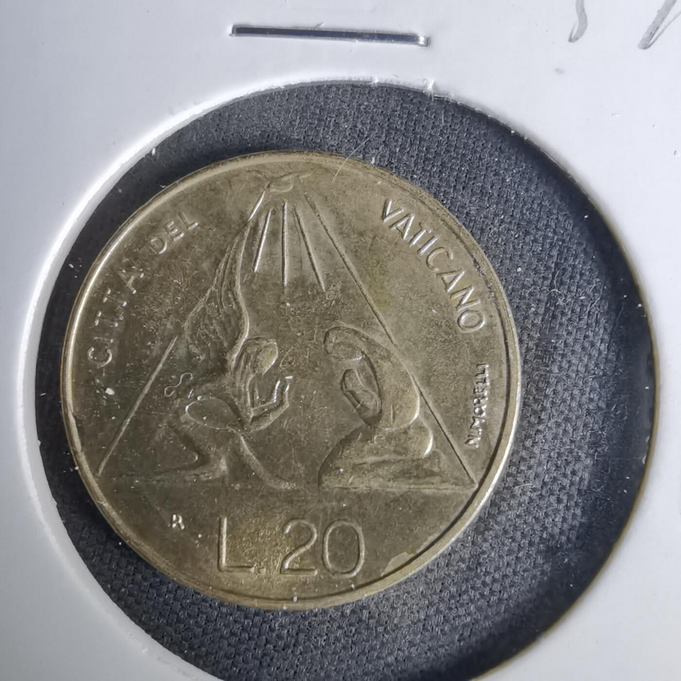 沼泽如烟--第1037场 梵蒂冈20里拉纪念币
