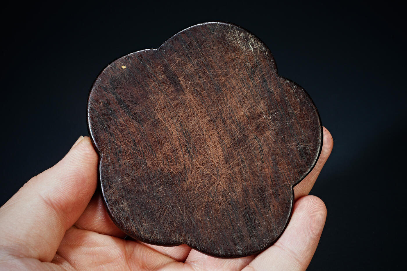 上海都达杂项专场六十九【全场包邮】 老红木梅花茶杯垫94-141