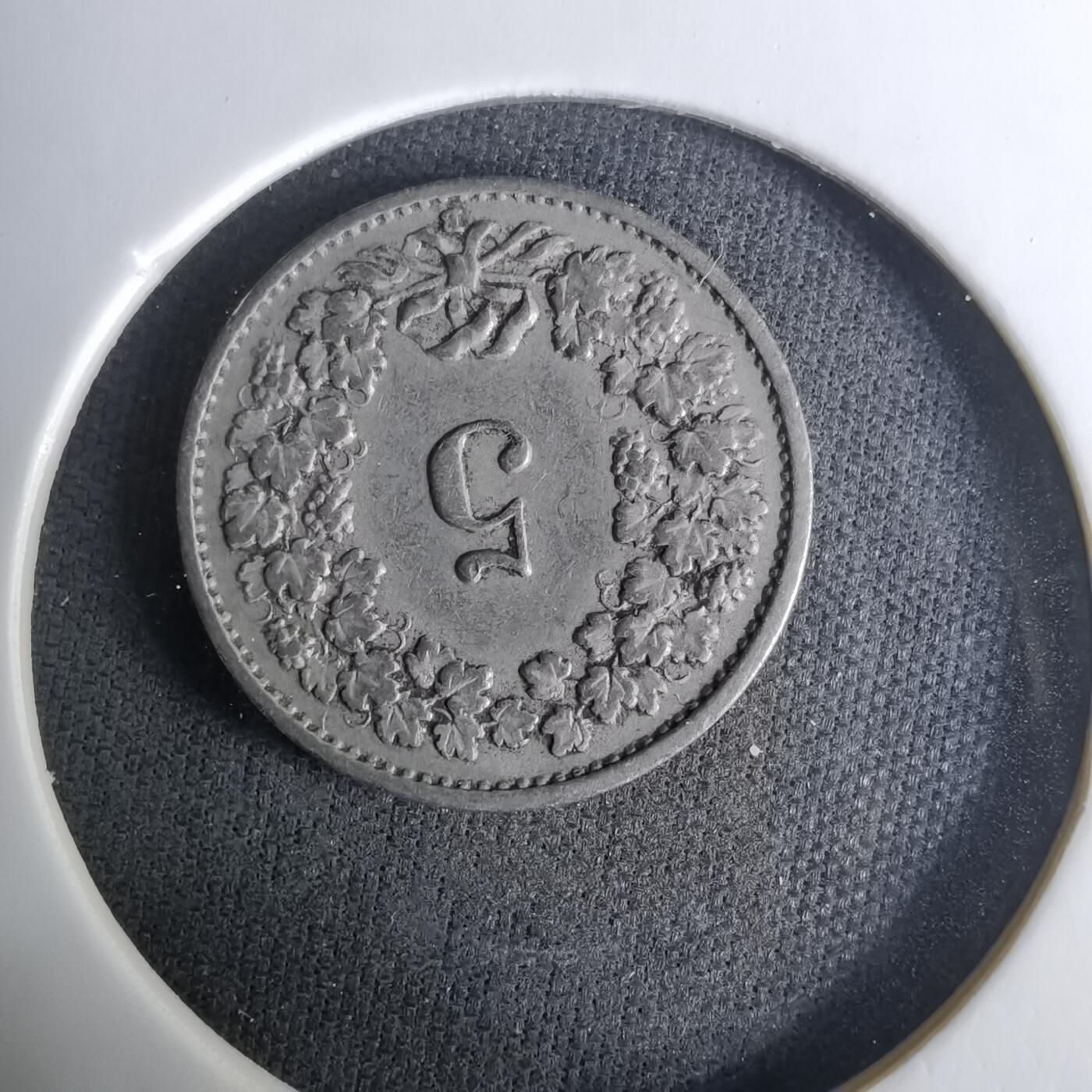 沼泽如烟--第1037场 瑞士1920年5生丁