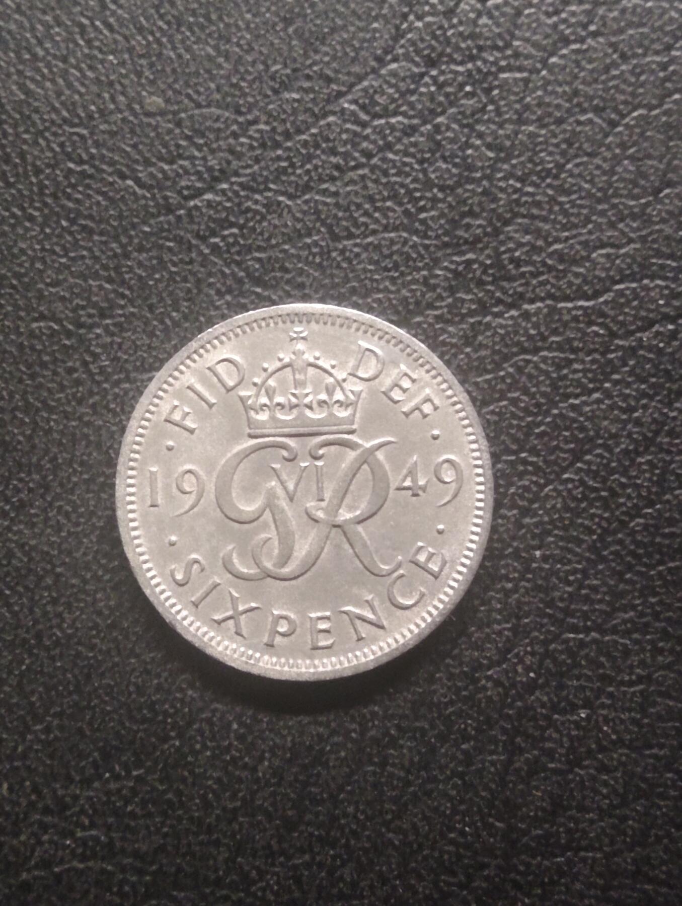 荟藏特别场次第十三期——“社长的硬币堆 精品场次” 英国1949年6便士 乔治六世