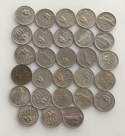 外国优质老铜币银币苏联纪念章，每周六晚九点倒数截拍，满百包邮可寄存，持续收拍 - 马来西亚10分28枚