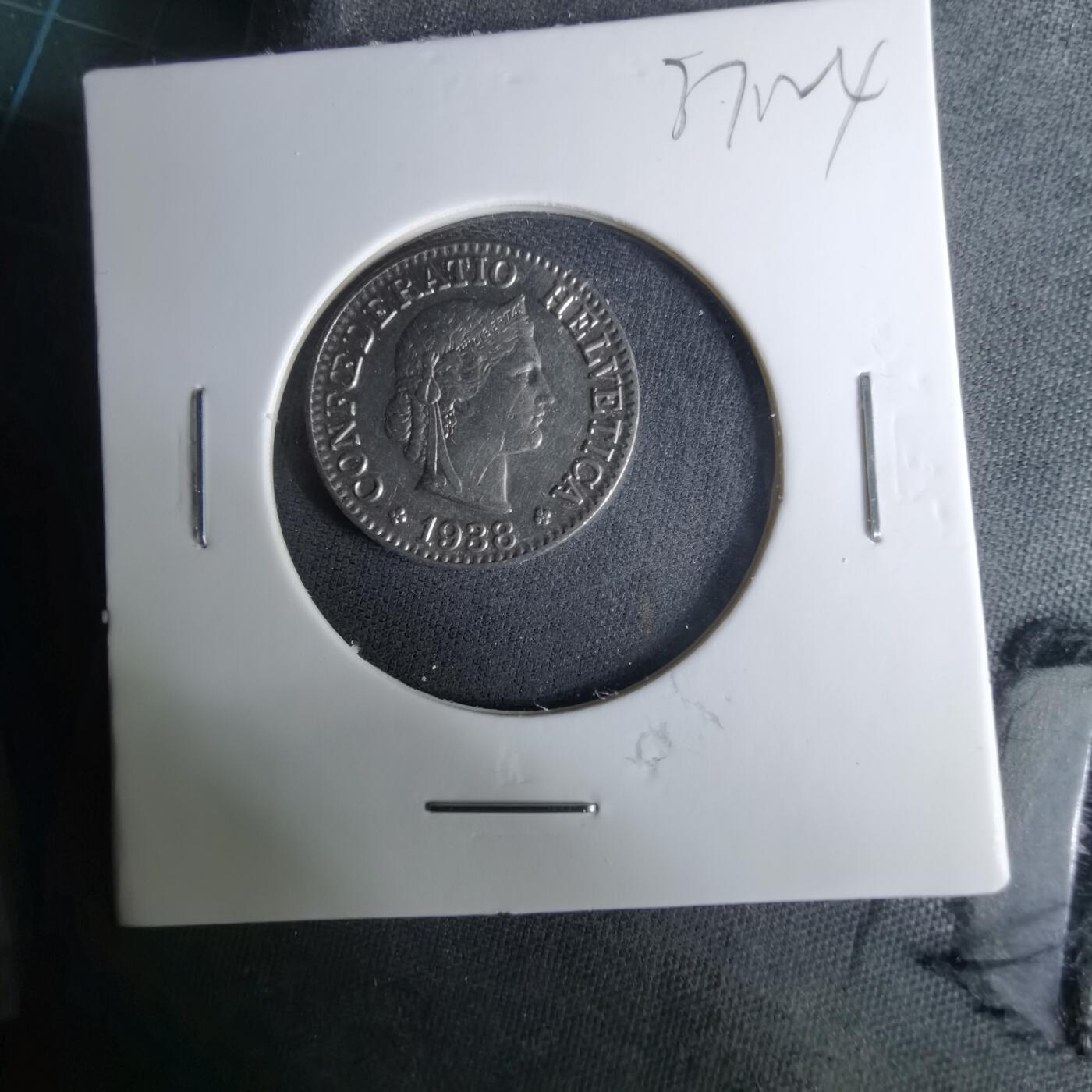 沼泽如烟--第1037场 瑞士1938年10生丁