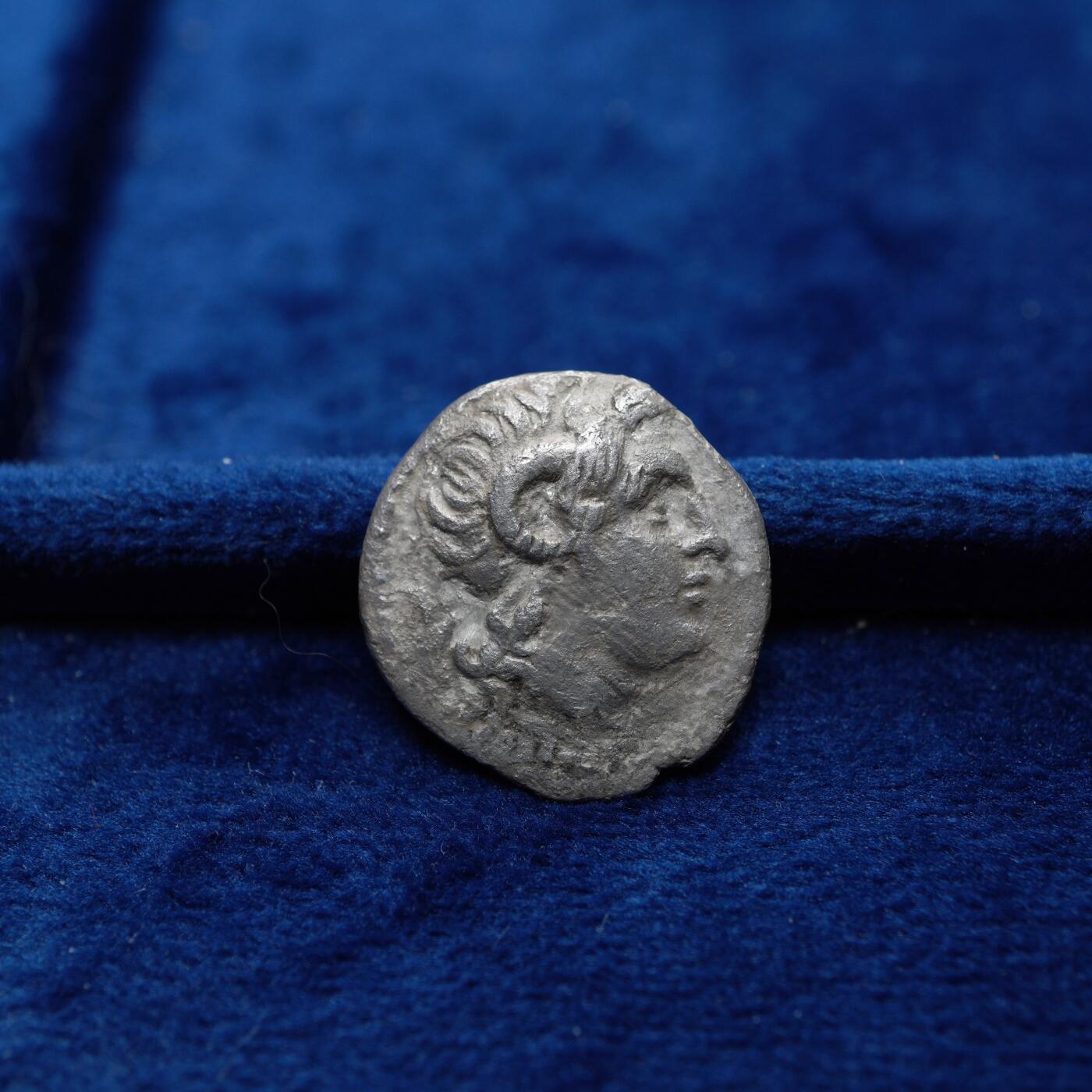 琋语集藏2026年04月欧洲古典打制币拍卖 古希腊色雷斯王国-亚历山大大帝公羊角1德银币