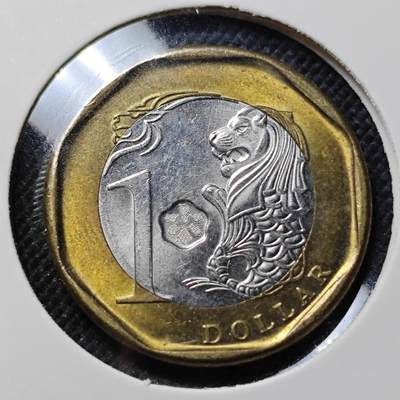 KK钱币收藏小铺  第410期 2月预留时间 周末发货 -  新加坡1元