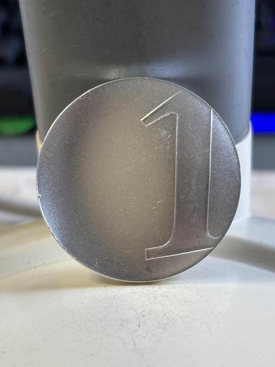 第194期拍卖 - 获奖法国2001最后的法郎波浪形纪念银币，17.77克，980银，发行49838枚，有磕碰磨损