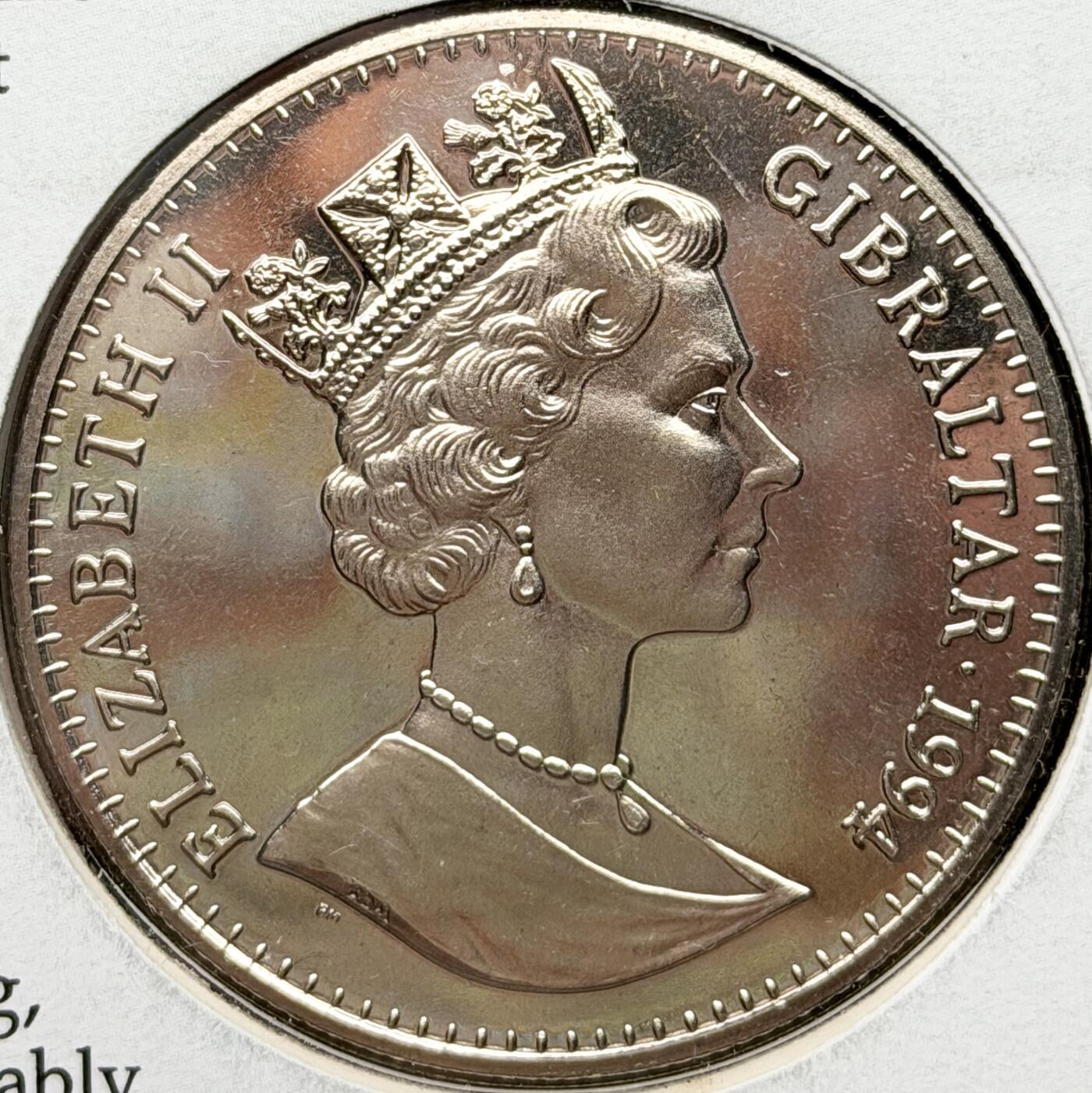 ＜星葵🌻钱币社＞第72期·东奔西走的硬币·3月31日发货 〈邮币封〉直布罗陀1994年马耳他护航队1克朗纪念币