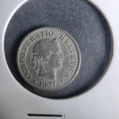 沼泽如烟--第1037场 - 瑞士1907年5生丁