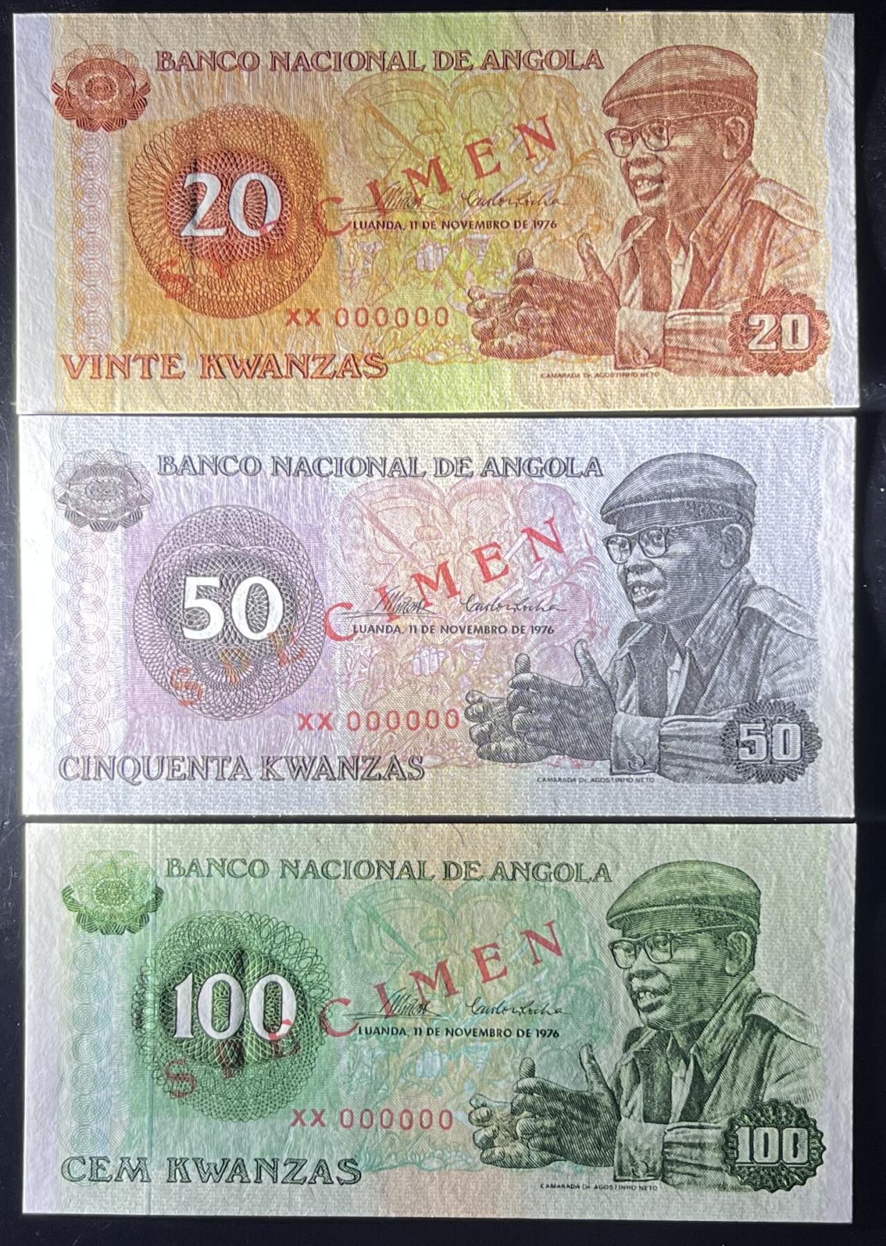 小福收藏拍卖第203期 裸钞场 本期有多张豹子号靓号 仅发行1000枚亚克力砖封蒙古20000图格里克帝国800周年纪念钞 瑞士200法郎 百慕大样钞洋葱冠全套 巴林首版大全套 卡塔尔四张套 越南 保加利亚 马其顿等多国精美纸币 安哥拉 1976年 20 50 100宽扎 样钞 少见 1组3张 unc