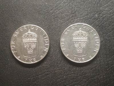 荟藏特别场次第十三期——“社长的硬币堆 精品场次” - 瑞典1克朗批量两个