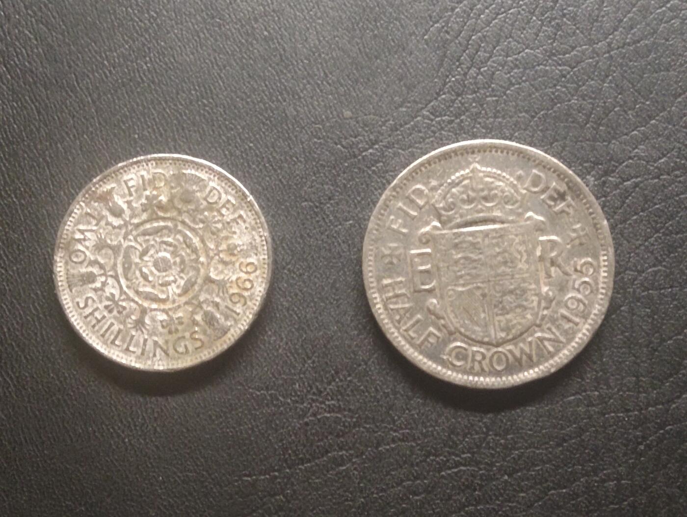 荟藏特别场次第十三期——“社长的硬币堆 精品场次” 英国女王版2先令+半克朗