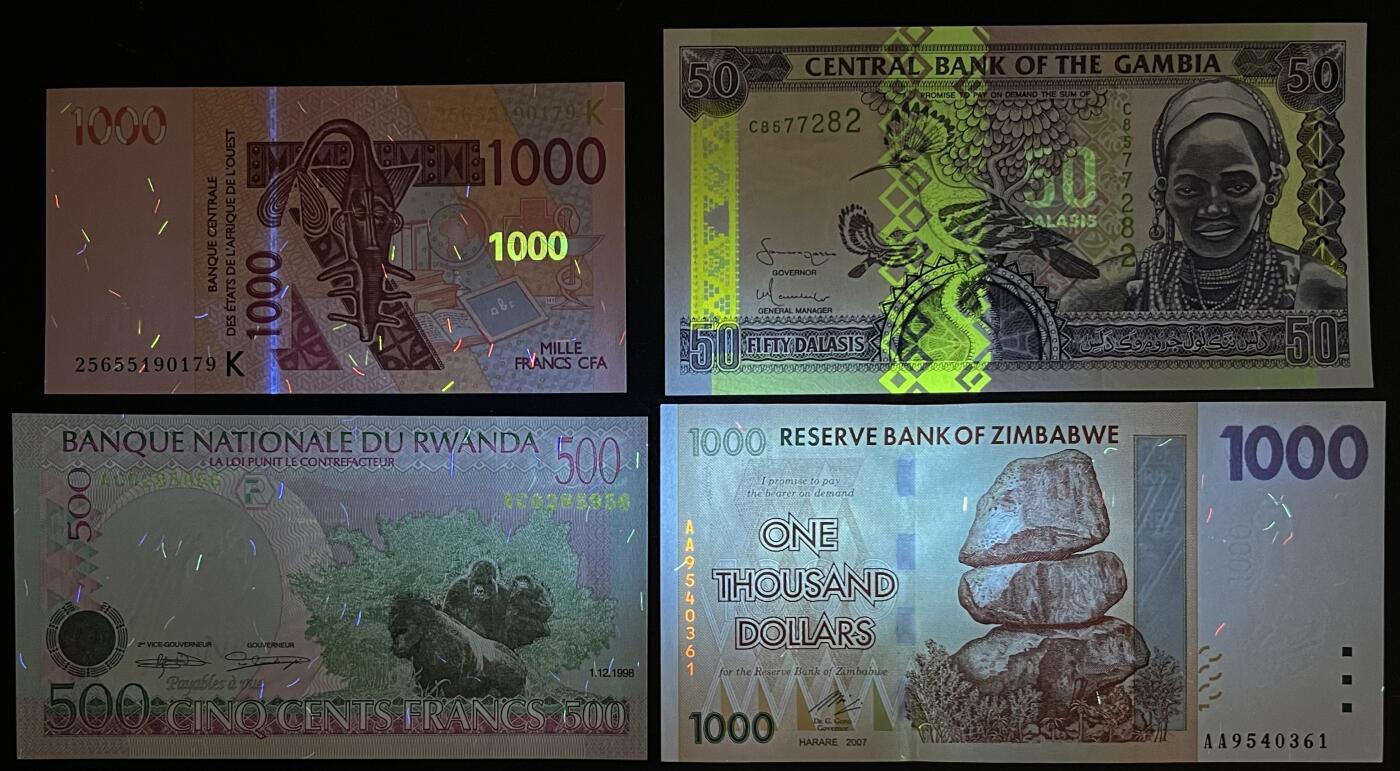 小福收藏拍卖第203期 裸钞场 本期有多张豹子号靓号 仅发行1000枚亚克力砖封蒙古20000图格里克帝国800周年纪念钞 瑞士200法郎 百慕大样钞洋葱冠全套 巴林首版大全套 卡塔尔四张套 越南 保加利亚 马其顿等多国精美纸币