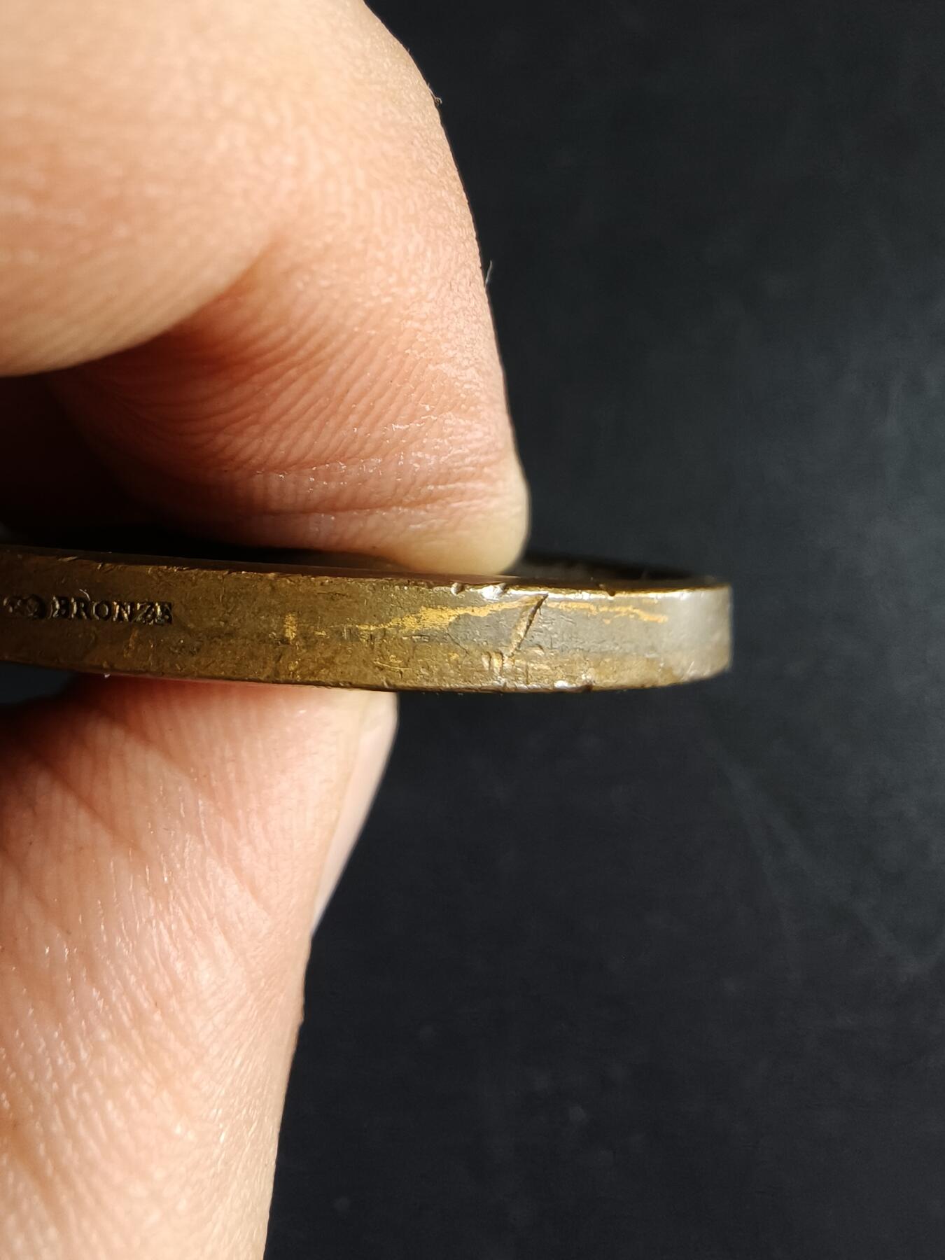 老王徽章第190期 法国拿破仑一世时期威斯特伐利亚国王热罗姆·波拿巴与符腾堡的凯瑟琳婚礼大铜章      直径45mm      重量45.9g