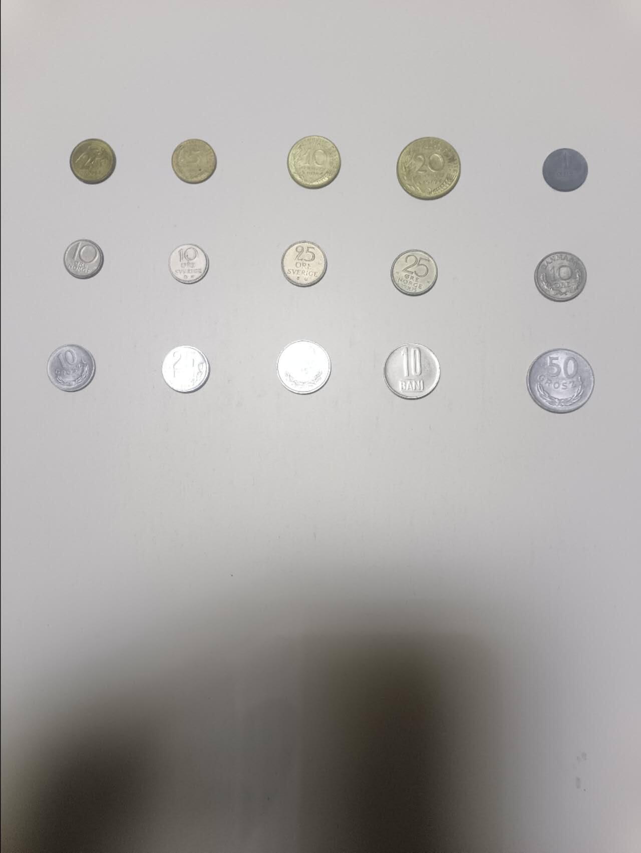 【20260330】非全新纸币和硬币第351场 欧洲国家15枚硬币