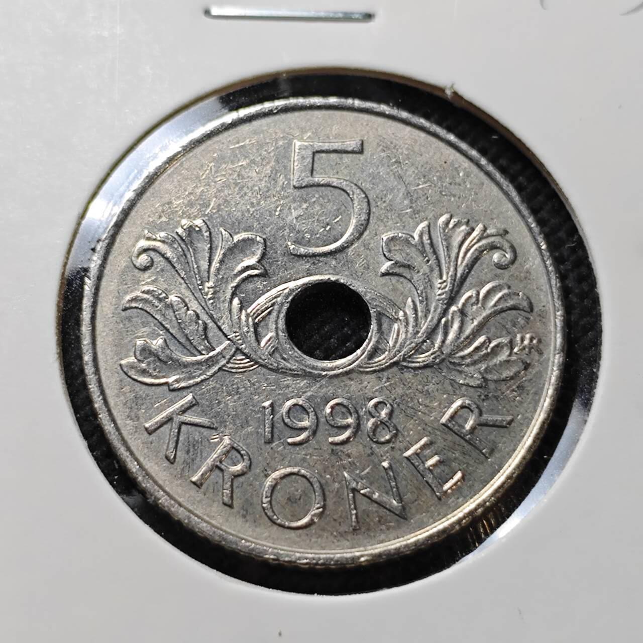 KK钱币收藏小铺  第410期 2月预留时间 周末发货  挪威5克朗