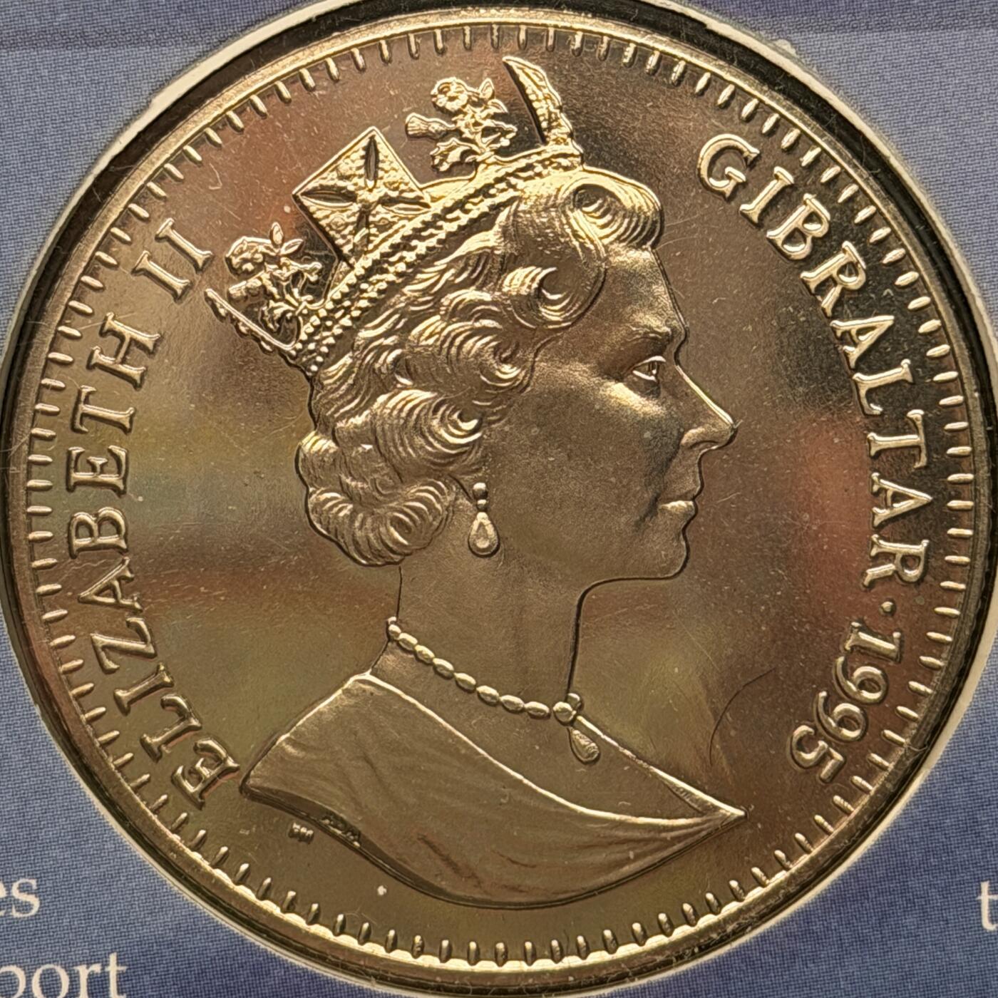 ＜星葵🌻钱币社＞第72期·东奔西走的硬币·3月31日发货 〈邮币封〉直布罗陀1995年保护地球·抹香鲸1克朗纪念币