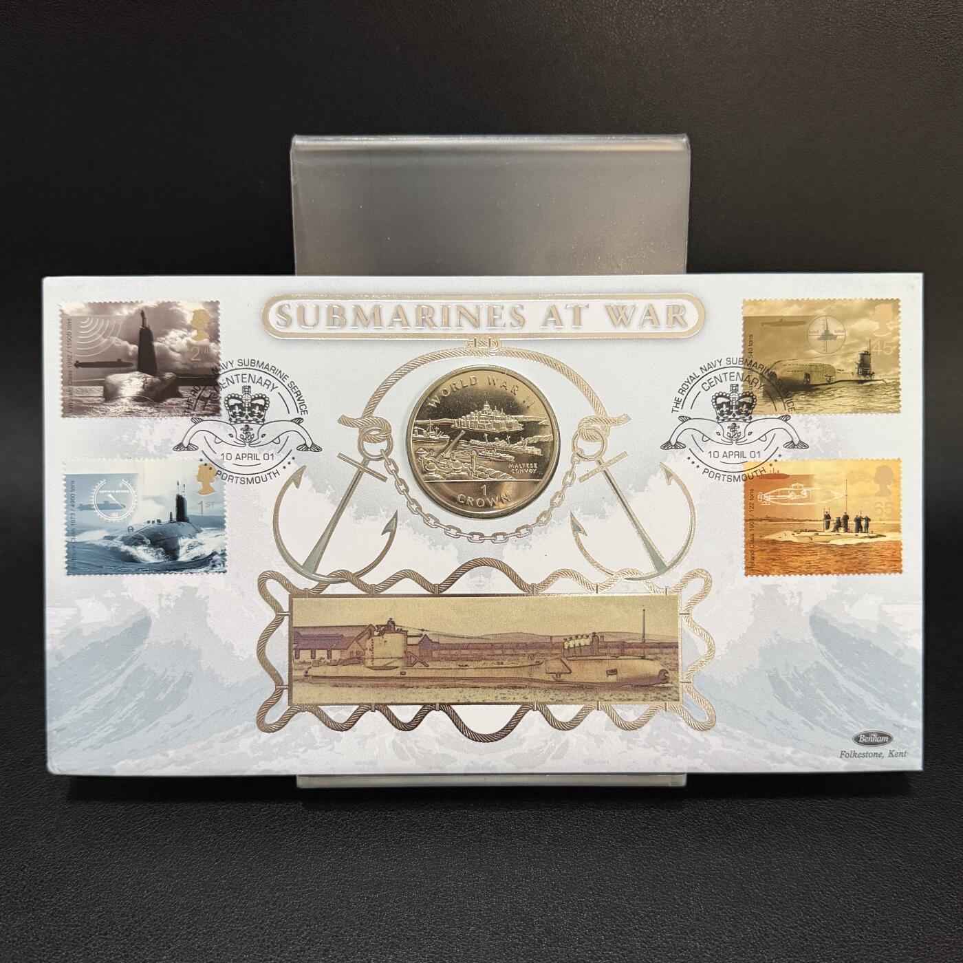 ＜星葵🌻钱币社＞第72期·东奔西走的硬币·3月31日发货 〈邮币封〉直布罗陀1994年马耳他护航队1克朗纪念币