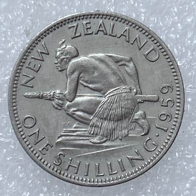 第一海外回流一元起拍收藏 散集专场  第309期 - 新西兰1959年1先令 伊丽莎白二世