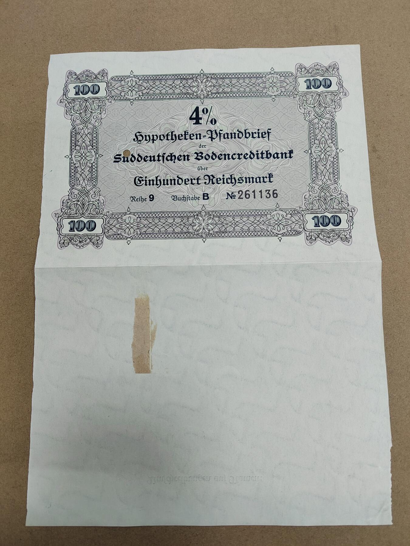 PCAI钱币  28-790 钱币证章邮票小专场 德国早期二战之前的公债或股票