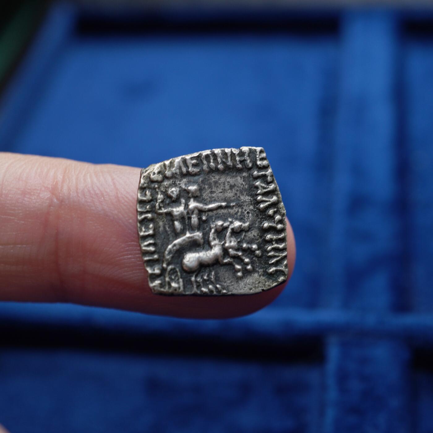 琋语集藏2026年04月欧洲古典打制币拍卖 印度-塞克 毛伊斯1德方形银币（Weinstein旧藏）