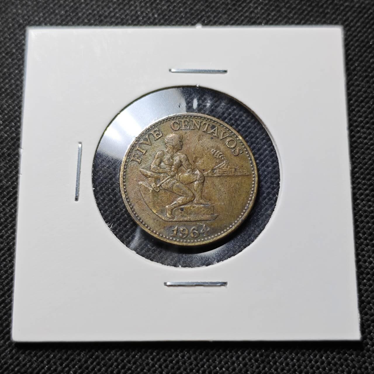 KK钱币收藏小铺  第410期 2月预留时间 周末发货  菲律宾5分铜币