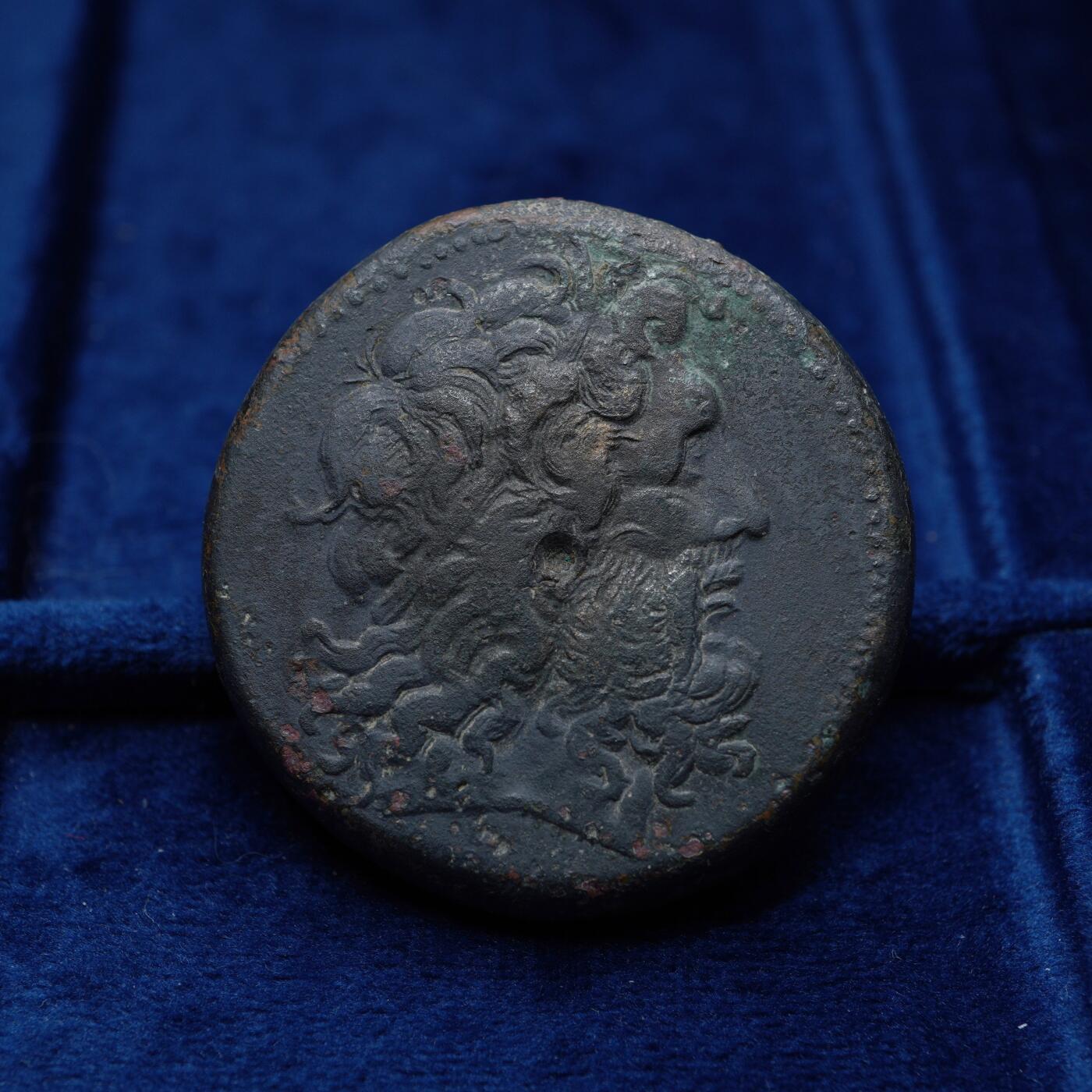 琋语集藏2026年04月欧洲古典打制币拍卖 古希腊托勒密王国-托勒密三世 宙斯大铜币