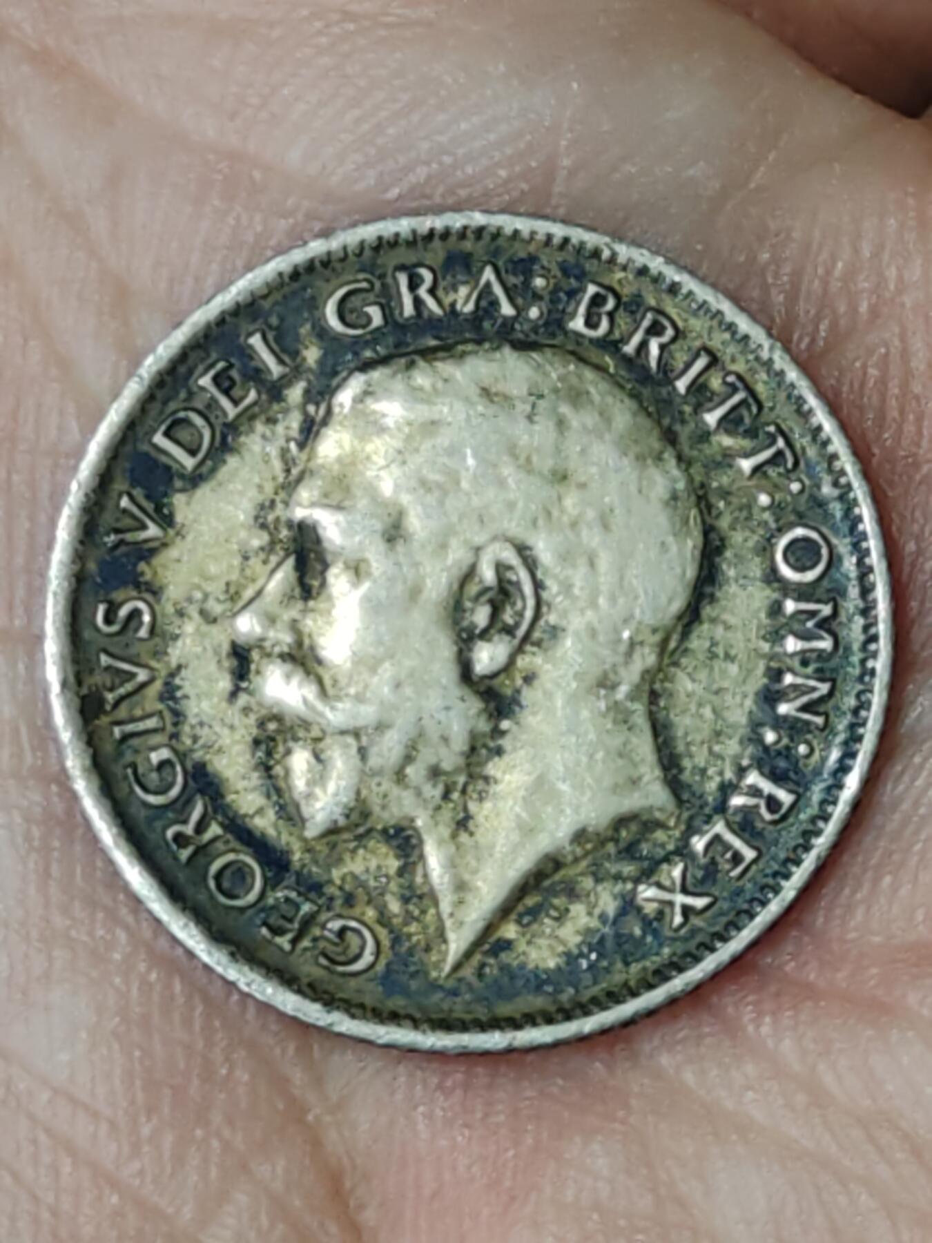 2026年第三十八场(总第二百零七场）外国好品散币场(免佣金) 英国🇬🇧1919年6便士银币(乔治五世第一版，925高银)