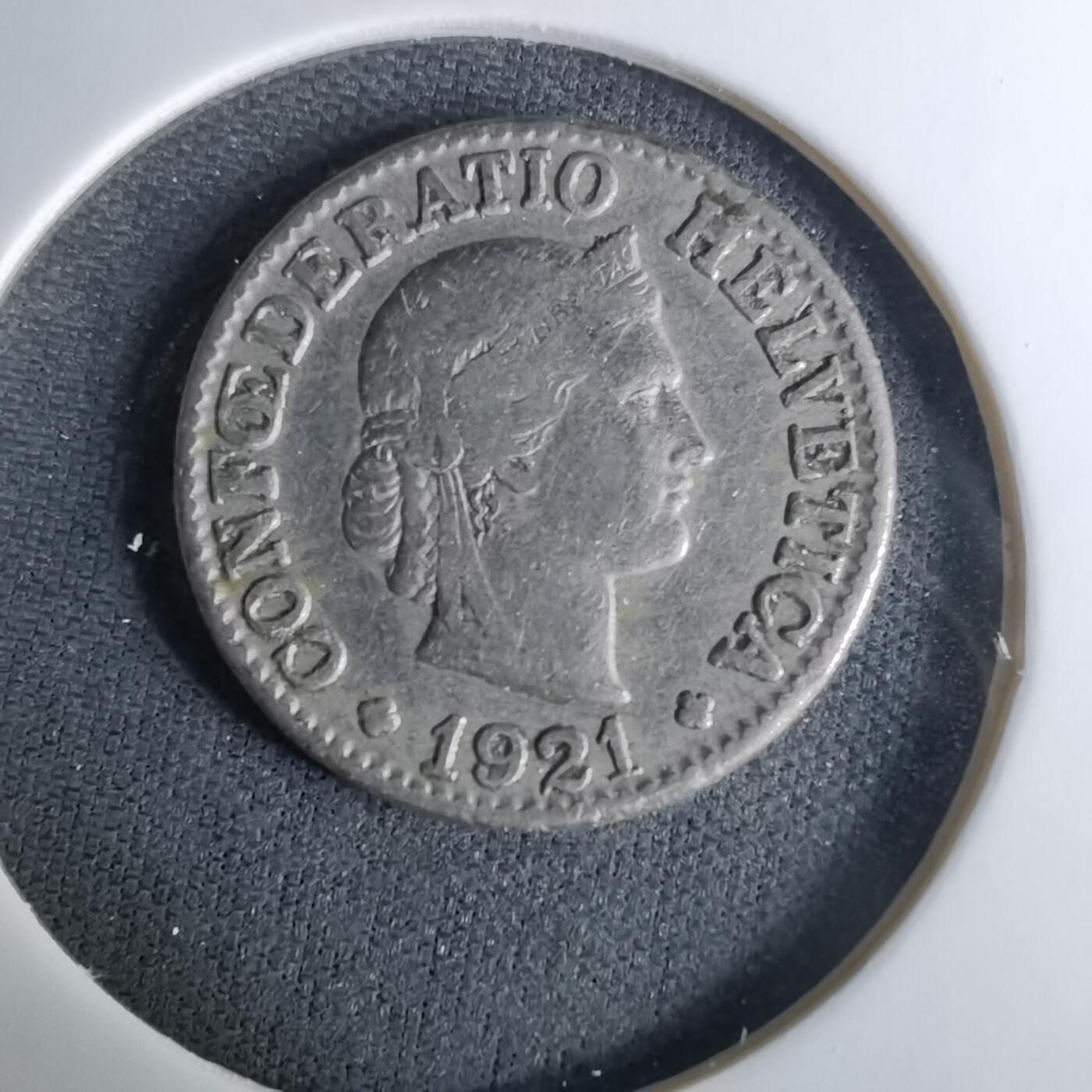 沼泽如烟--第1037场 瑞士1921年10生丁