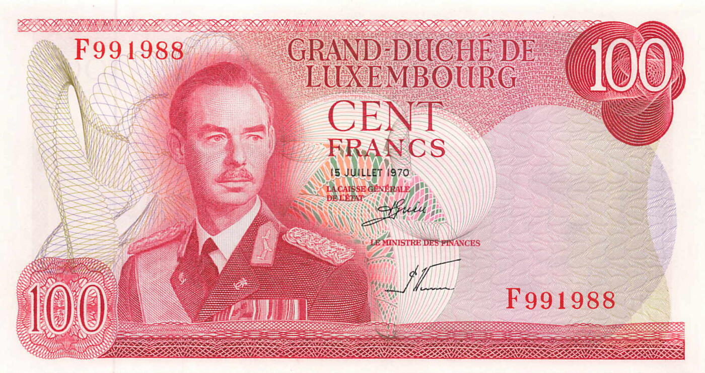 小福收藏拍卖第203期 裸钞场 本期有多张豹子号靓号 仅发行1000枚亚克力砖封蒙古20000图格里克帝国800周年纪念钞 瑞士200法郎 百慕大样钞洋葱冠全套 巴林首版大全套 卡塔尔四张套 越南 保加利亚 马其顿等多国精美纸币 卢森堡 1970年 100法郎 该版最高值 数3 靓号 年份号991988  unc