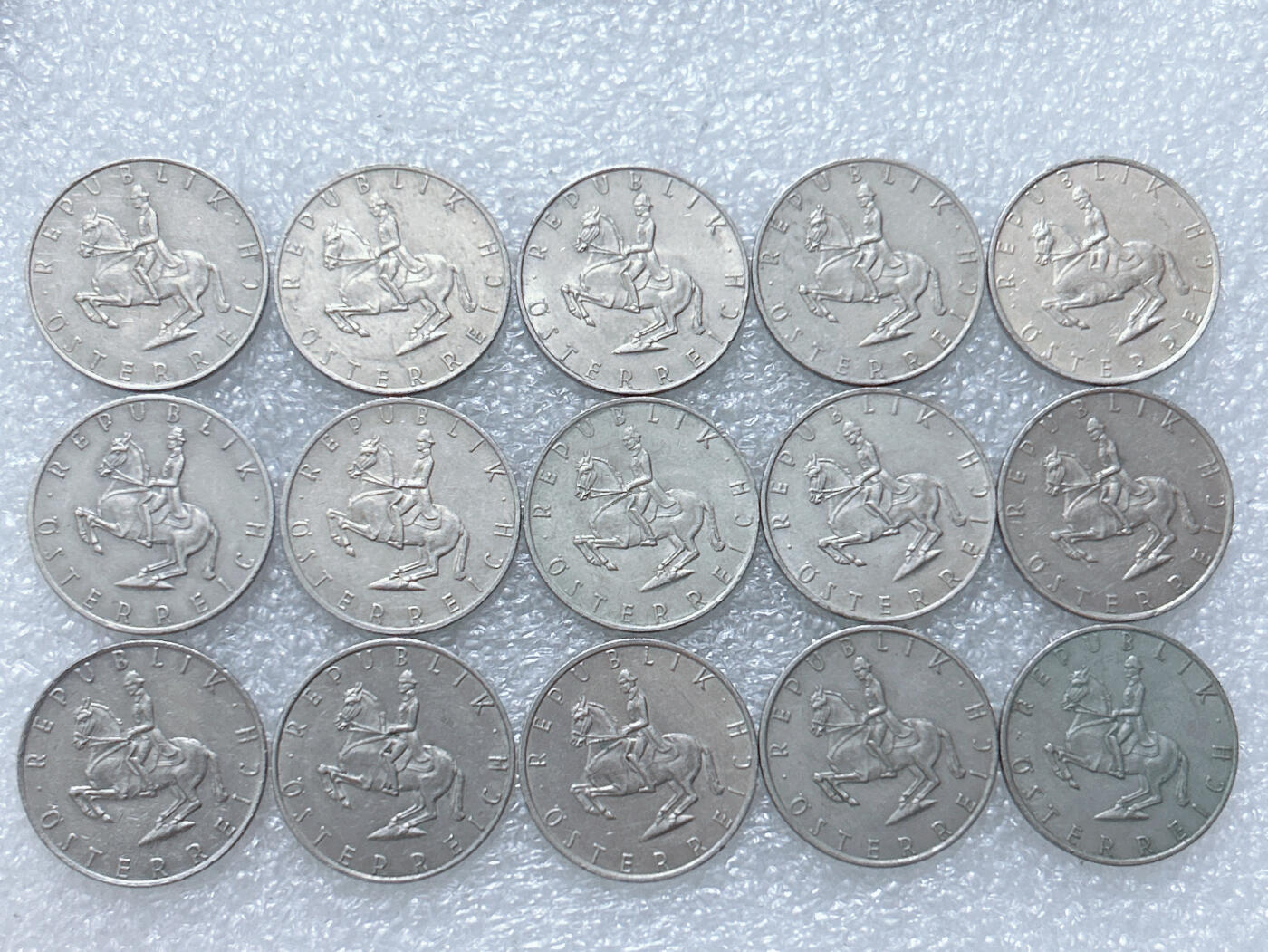 第一海外回流一元起拍收藏 散集专场  第308期 奥地利5先令硬币 15枚