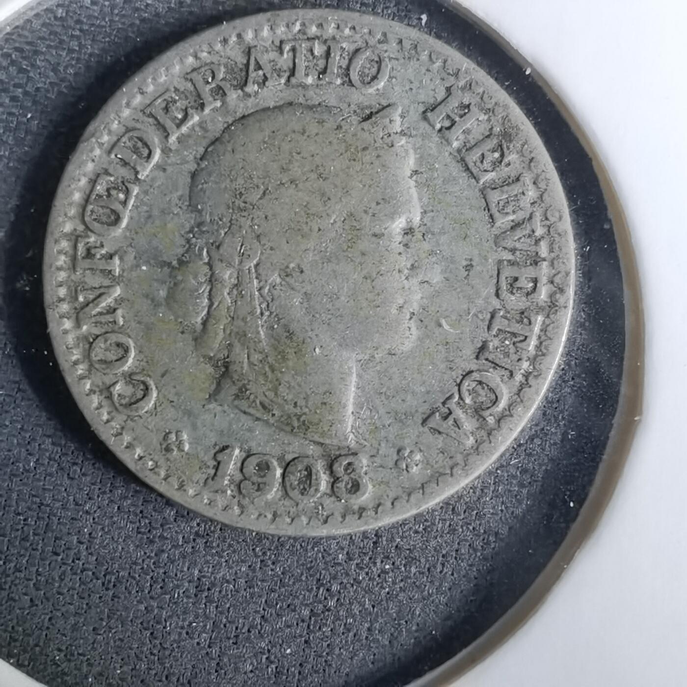 沼泽如烟--第1037场 瑞士1908年10生丁