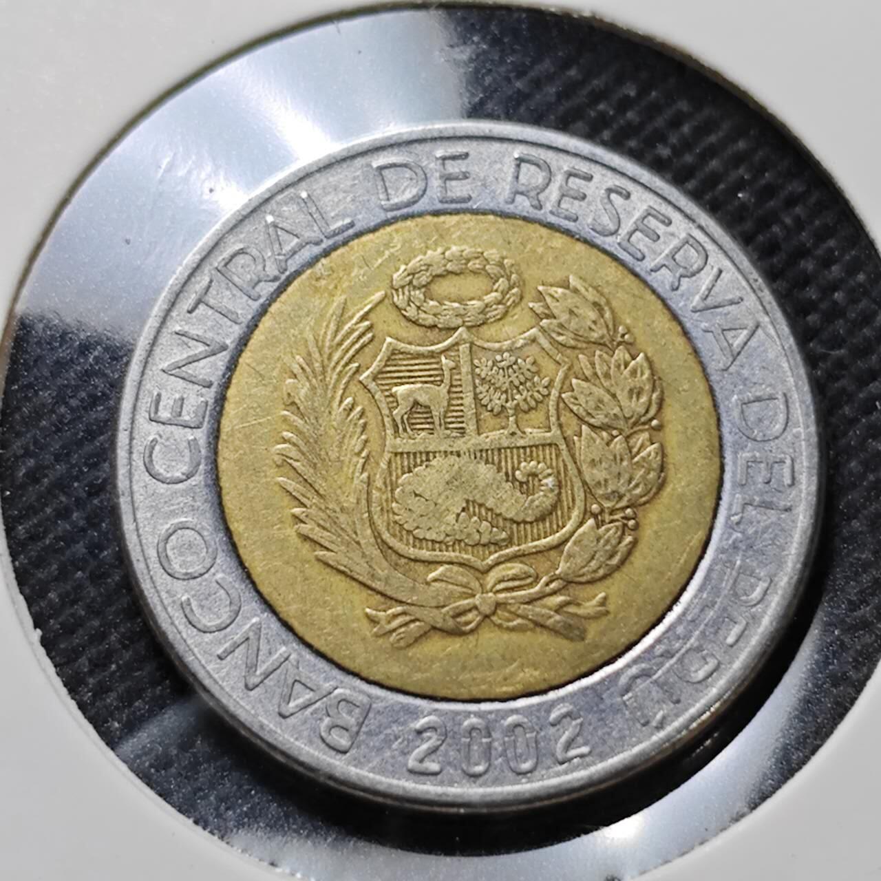 KK钱币收藏小铺  第410期 2月预留时间 周末发货  秘鲁2索尔双色币