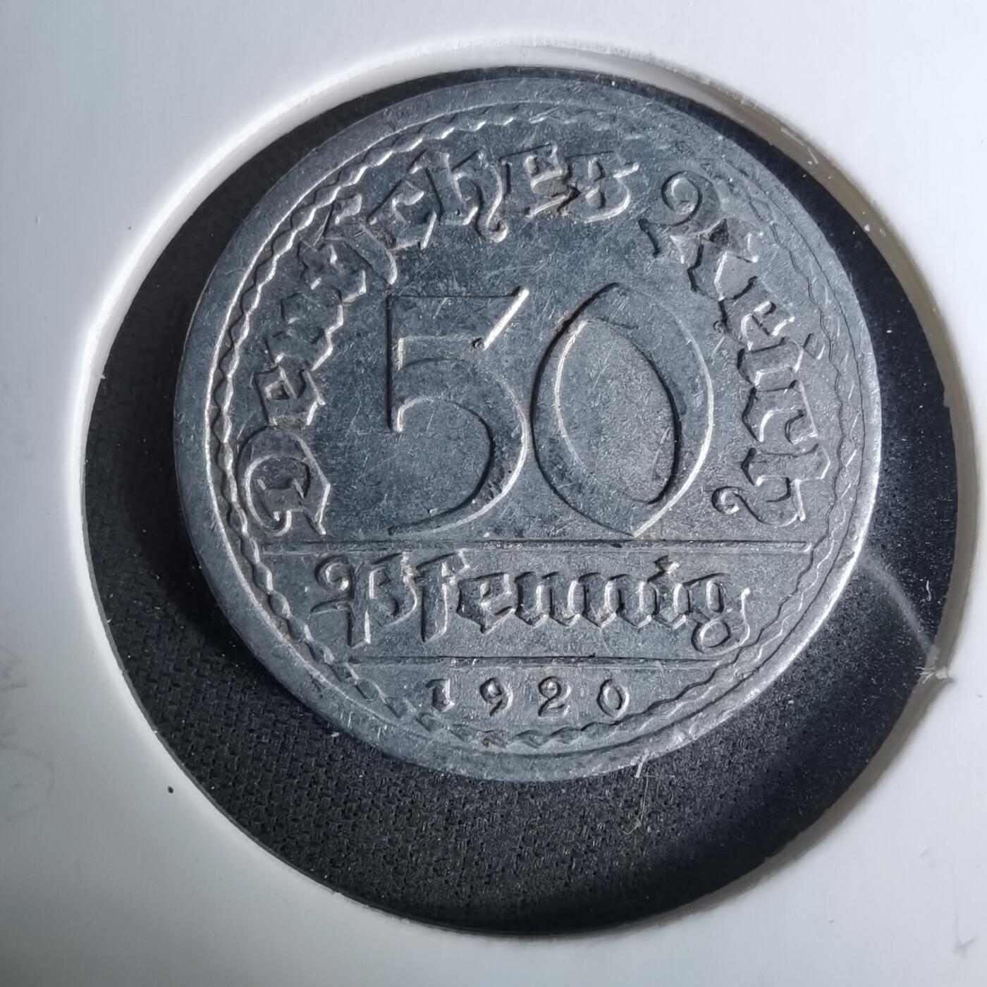 沼泽如烟--第1037场 德国1920年50芬尼