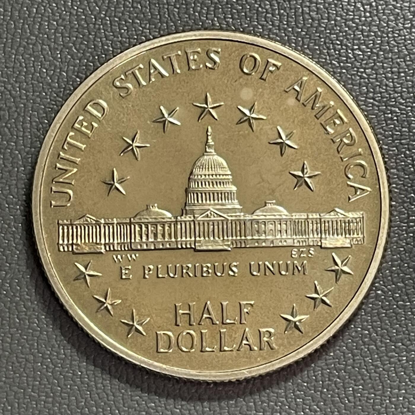 回流0328  美国1989年半圆 国会二百周年纪念币（S厂精制版）
