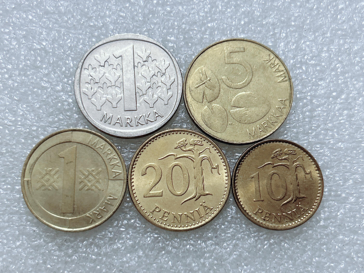 第一海外回流一元起拍收藏 散集专场  第308期 芬兰硬币 5枚