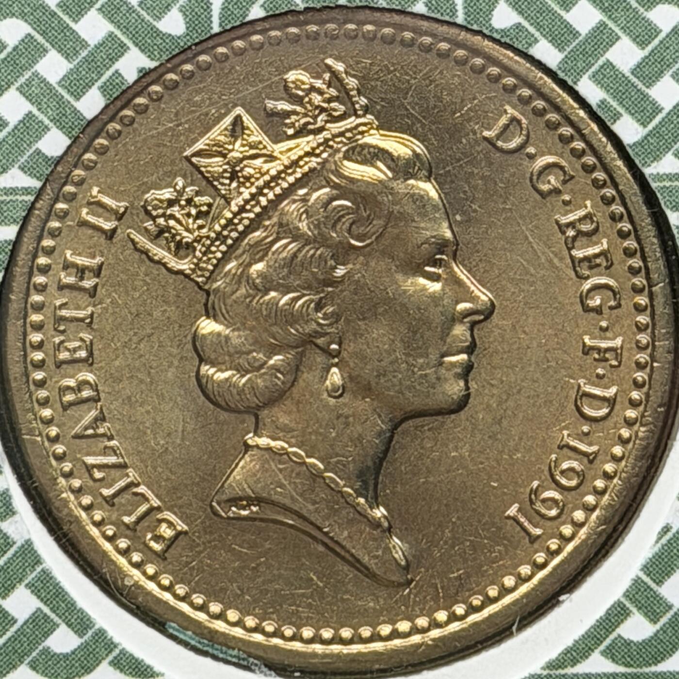 ＜星葵🌻钱币社＞第72期·东奔西走的硬币·3月31日发货 〈邮币封·签名版〉英国1991年1镑硬币